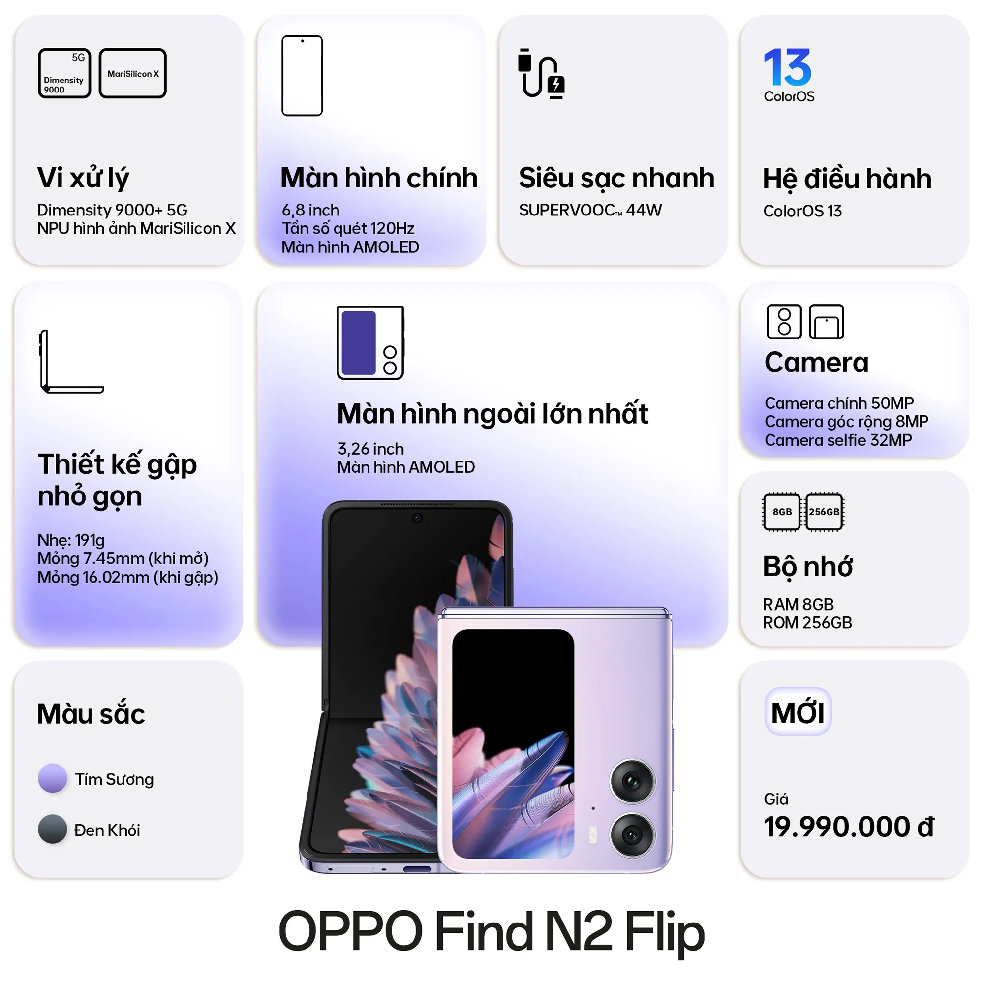 Oppo Find N2 Flip mở đặt trước