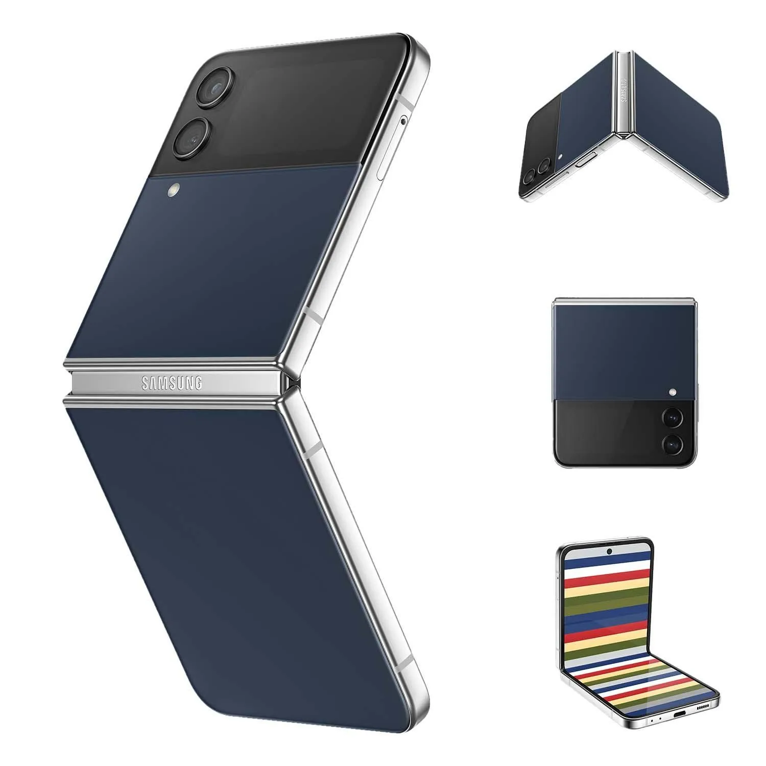 209056 samsung galaxy z flip4 xanh navy