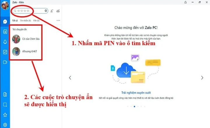 Cách ẩn cuộc trò chuyện Zalo trong một nốt nhạc
