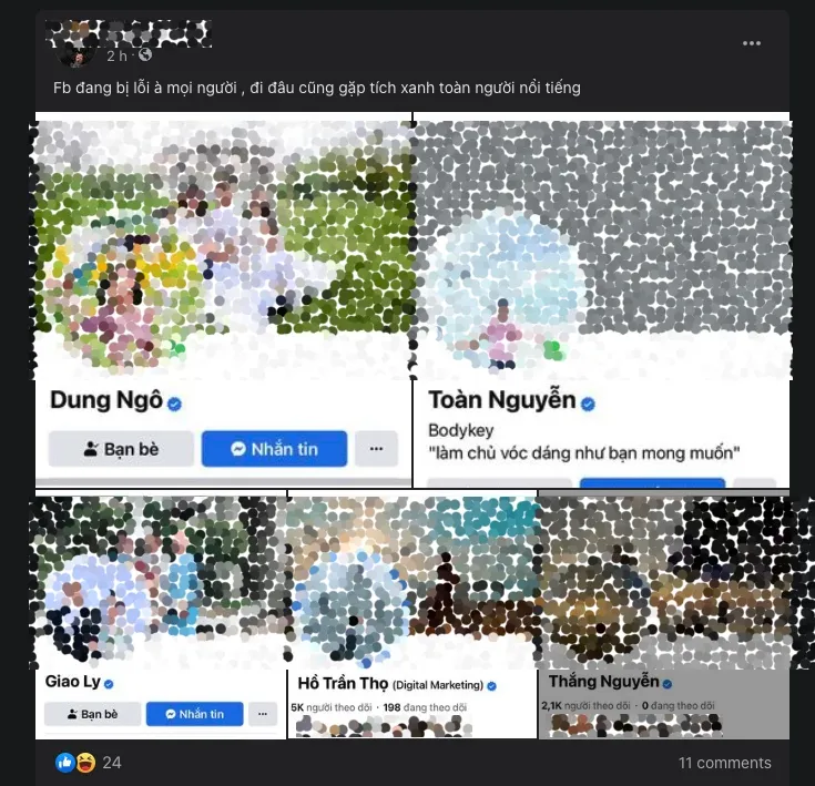 Facebook lại gặp sự cố vào tường ai cũng đều có tích xanh - Ảnh 1. Tài khoản người dùng Facebook bất ngờ được gắn tích xanh