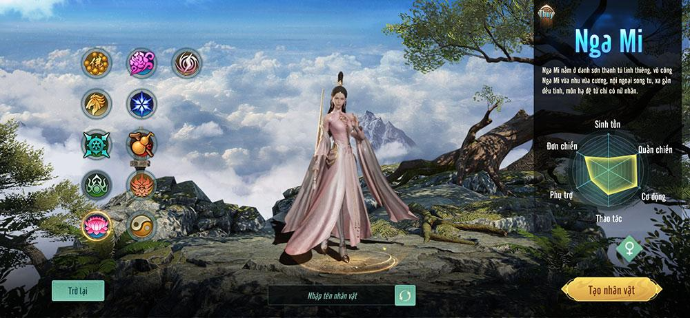 Nga Mi là môn phái buff đầu tiên của Kiếm Thế Origin