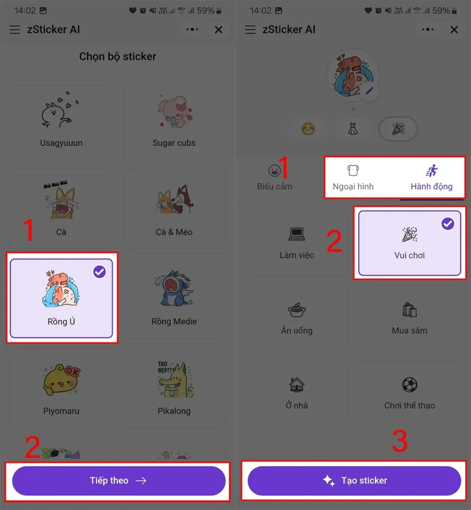 tao sticker zalo bang ai 3