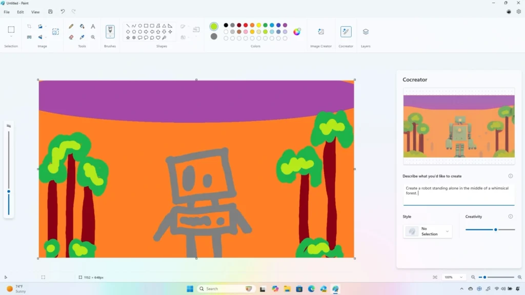 cach ve tranh bang microsoft paint 1