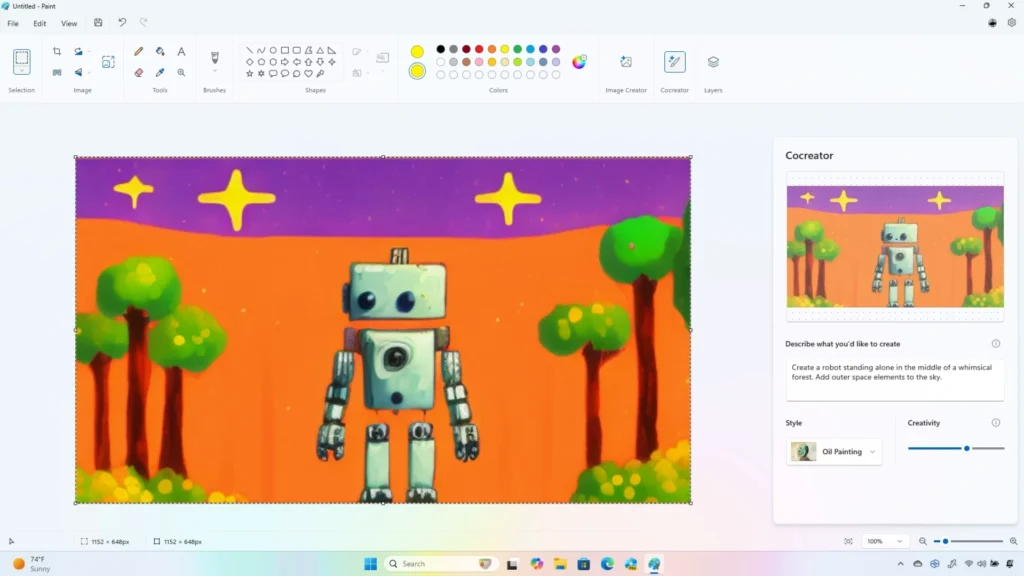 cach ve tranh bang microsoft paint 2