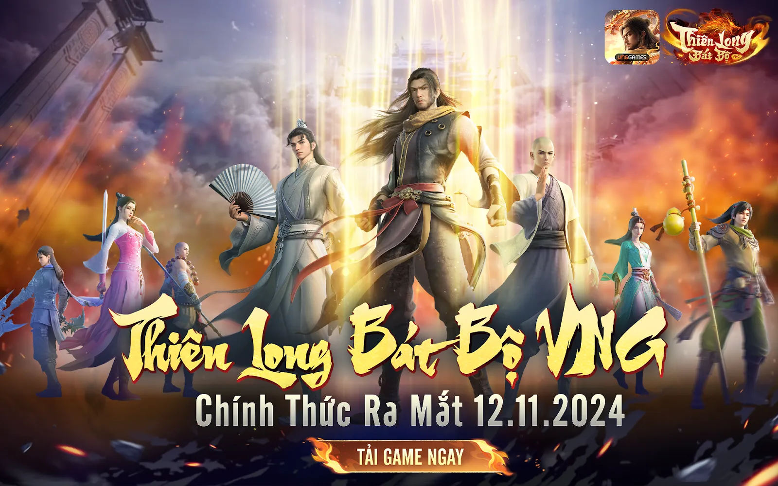 Thiên Long Bát Bộ VNG chính thức trình làng game thủ Việt vào sáng 12/11