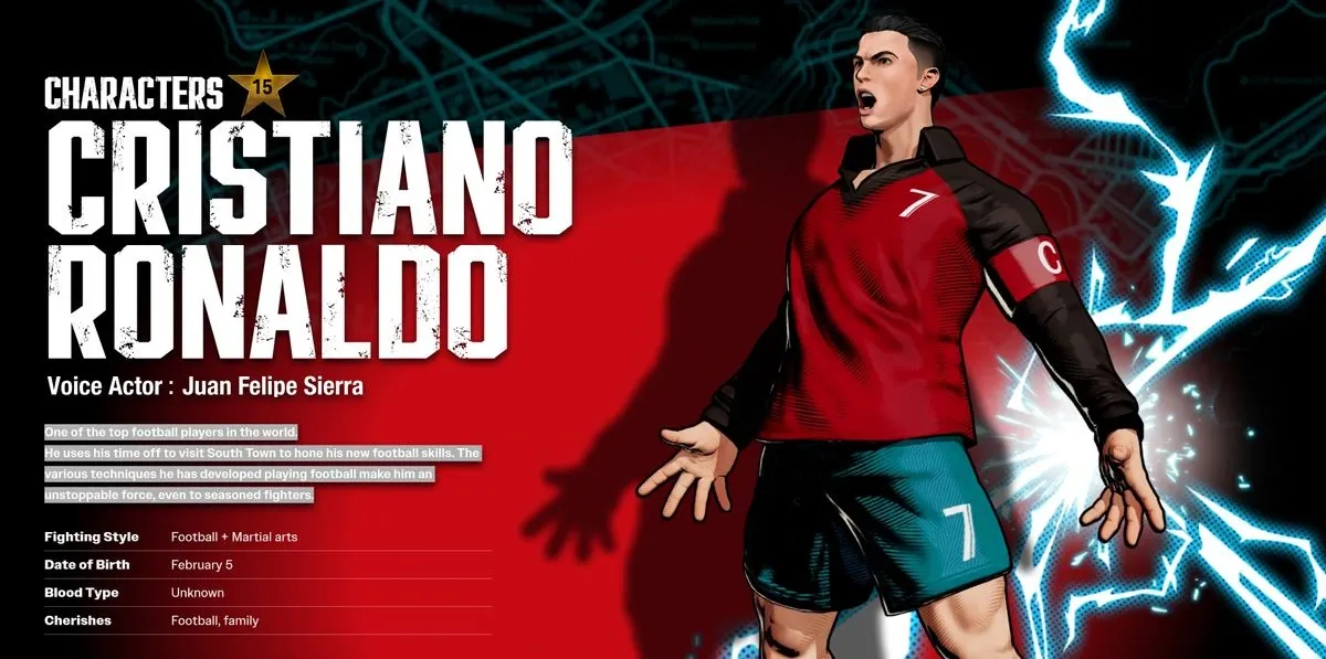 Cristiano Ronaldo bất ngờ góp mặt trong game đối kháng Fatal Fury của SNK