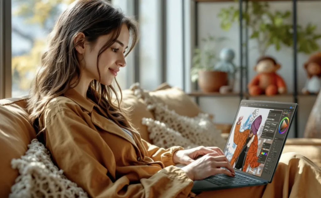 yoga slim 9i laptop camera an duoi man hinh
