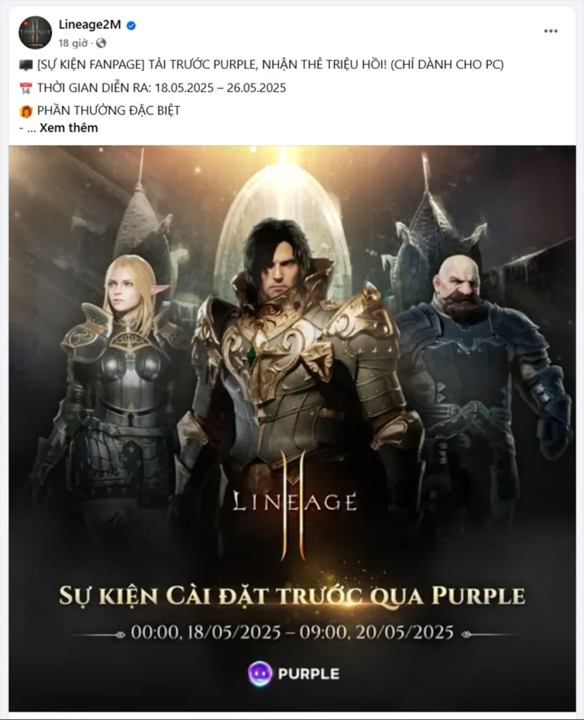 ngay ra mat lineage2m 2