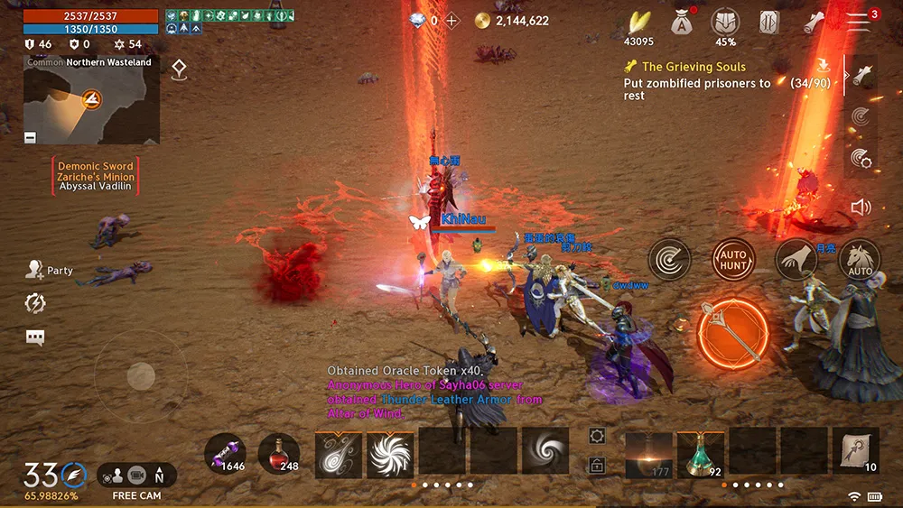 phoi hop dong doi chia khoa lineage2m 1