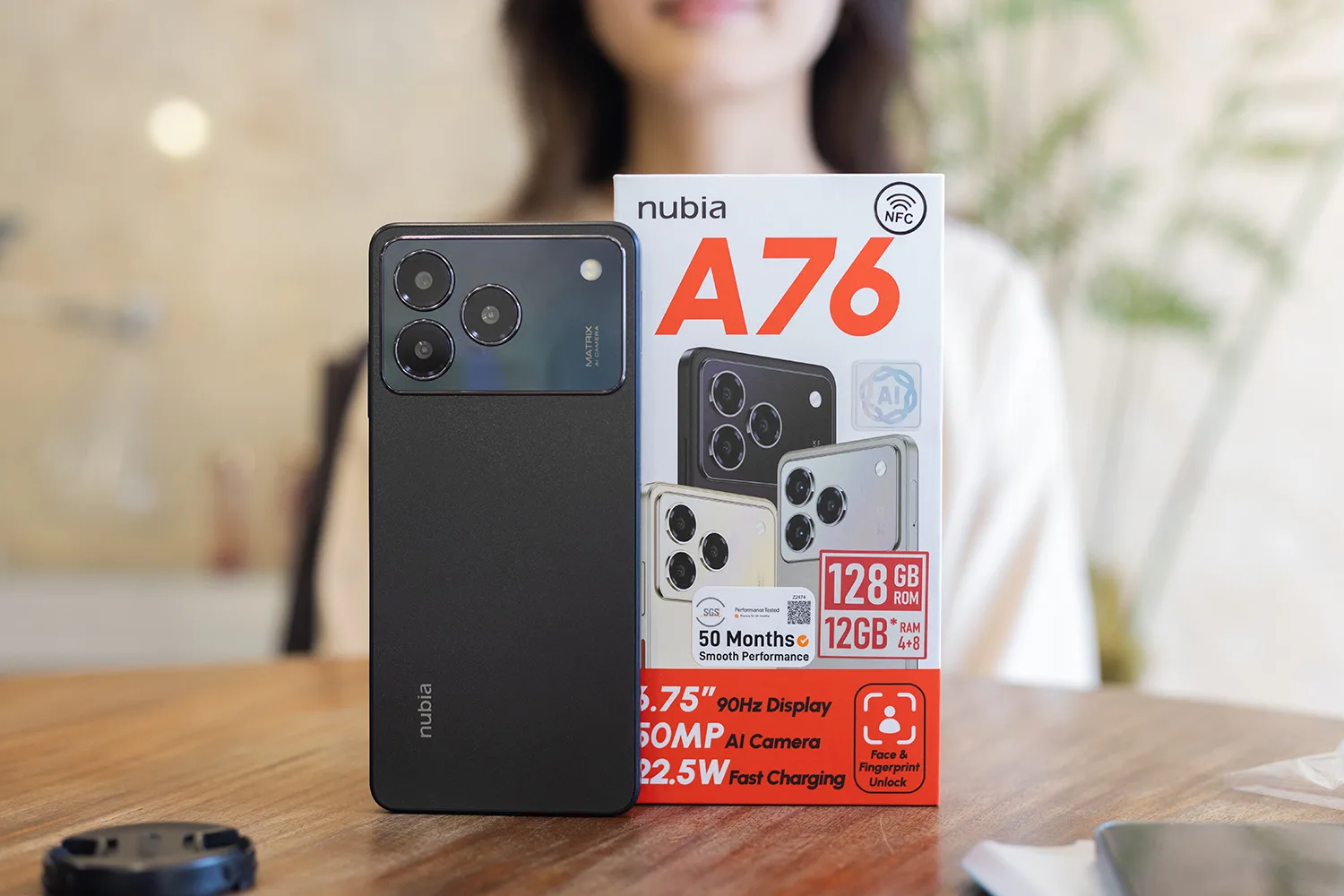 nubia A76: Smartphone 2 triệu đồng sở hữu camera 50 MP, pin khủng và NFC
