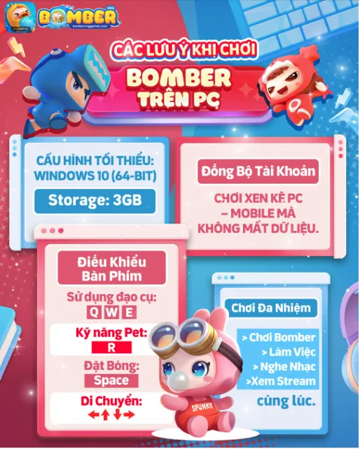 Bomber PC chính thức ra mắt: tái sinh ký ức Boom Online, rinh ngay skin FREE độc quyền