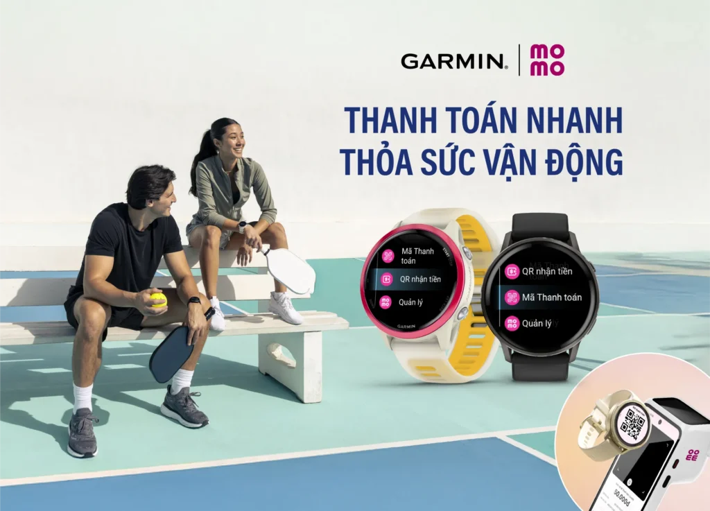 garmin tich hop momo