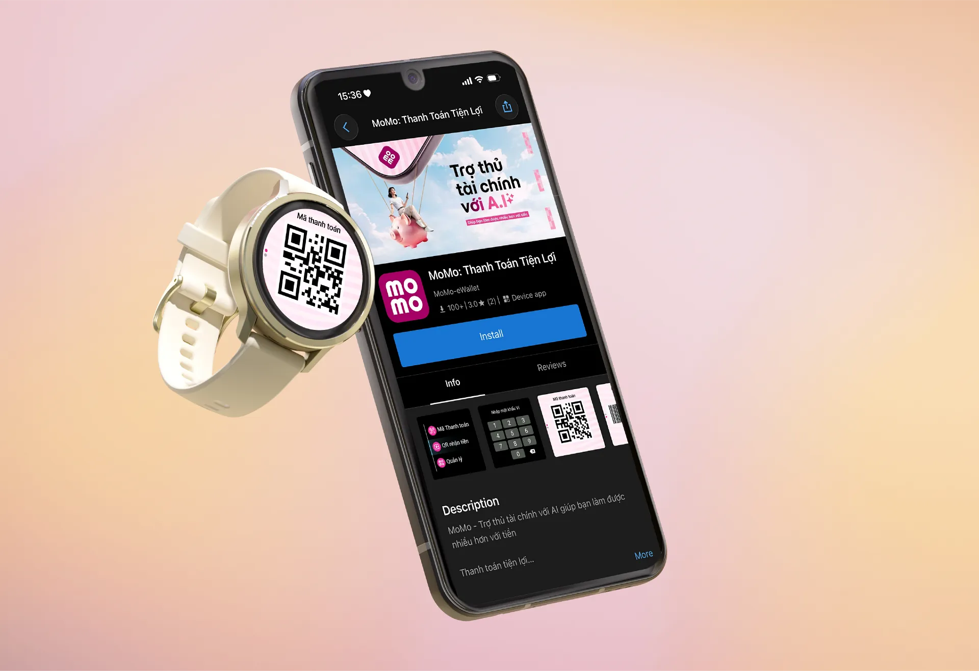 Garmin tích hợp MoMo, mở rộng trải nghiệm thanh toán QR trực tiếp trên đồng hồ thông minh