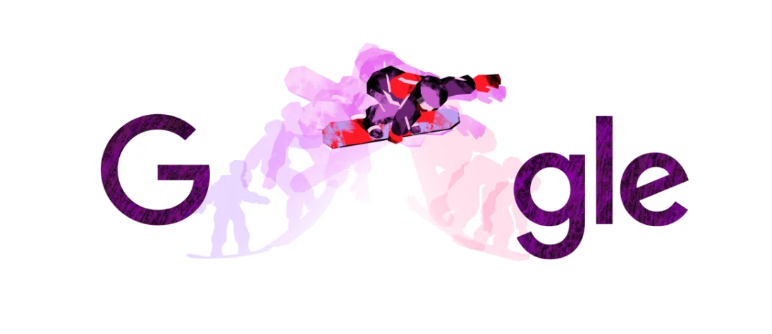 Google đổi Doodle tôn vinh môn trượt ván trên tuyết tại Thế vận hội mùa đông 2026