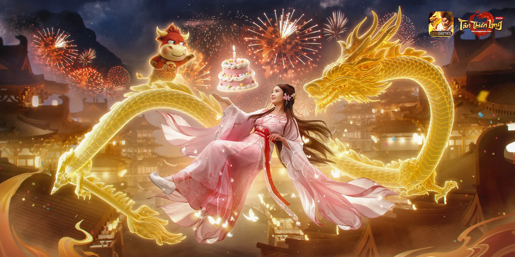 Vương Ngữ Yên bước ra ngoài đời thực qua bộ ảnh mừng sinh nhật 7 tuổi Tân Thiên Long Mobile