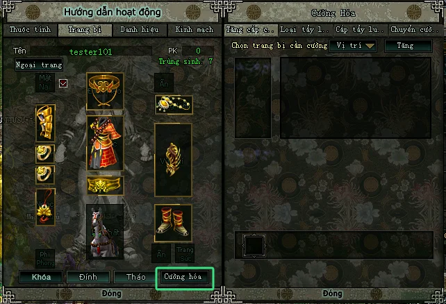 Trang bị mới Nghĩa Hiệp