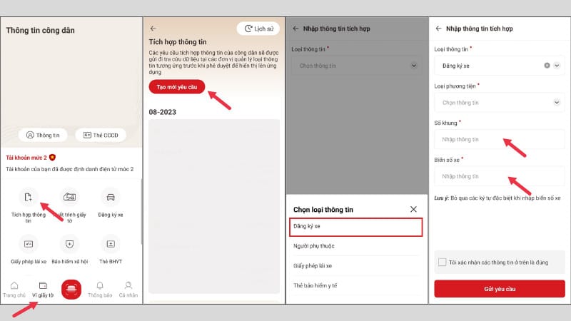 cach them giay dang ky xe vao vneid 1