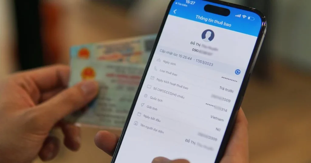 kiem tra sim dung ten minh tren vneid 3