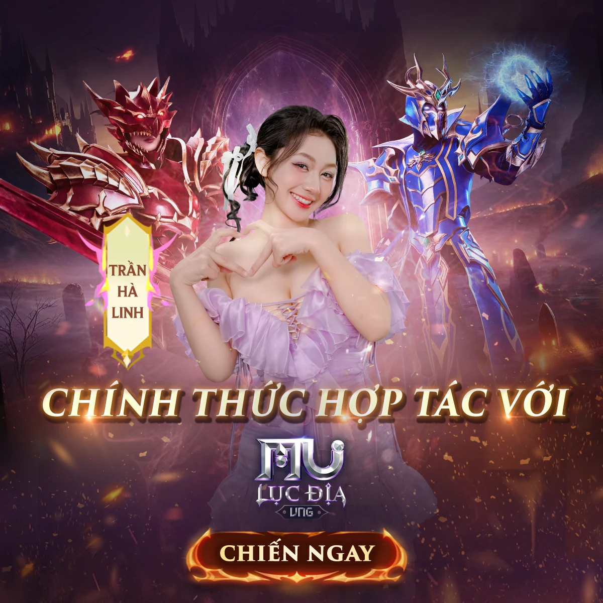 Trần Hà Linh cosplay nhân vật trong MU Lục Địa VNG