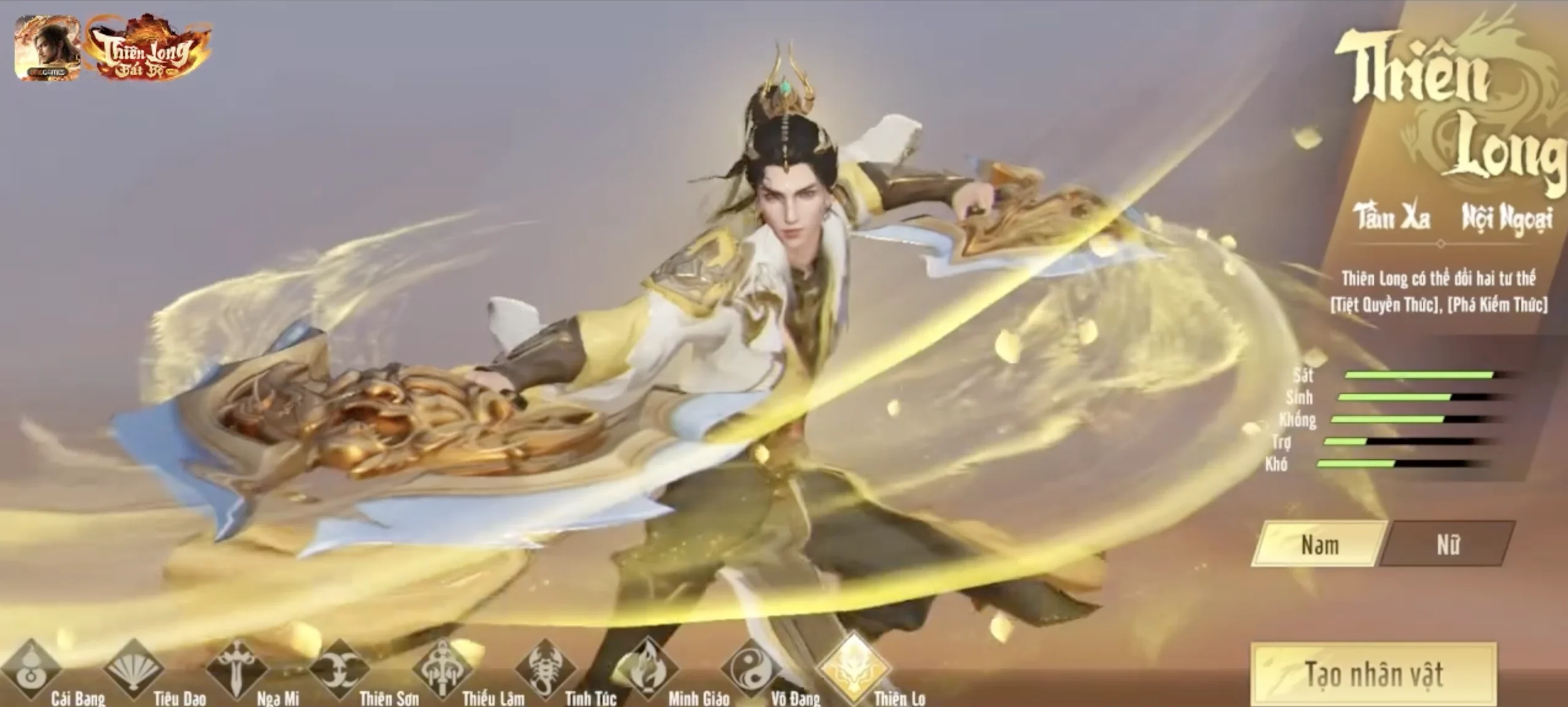 Phái Thiên Long gia nhập Thiên Long Bát Bộ VNG