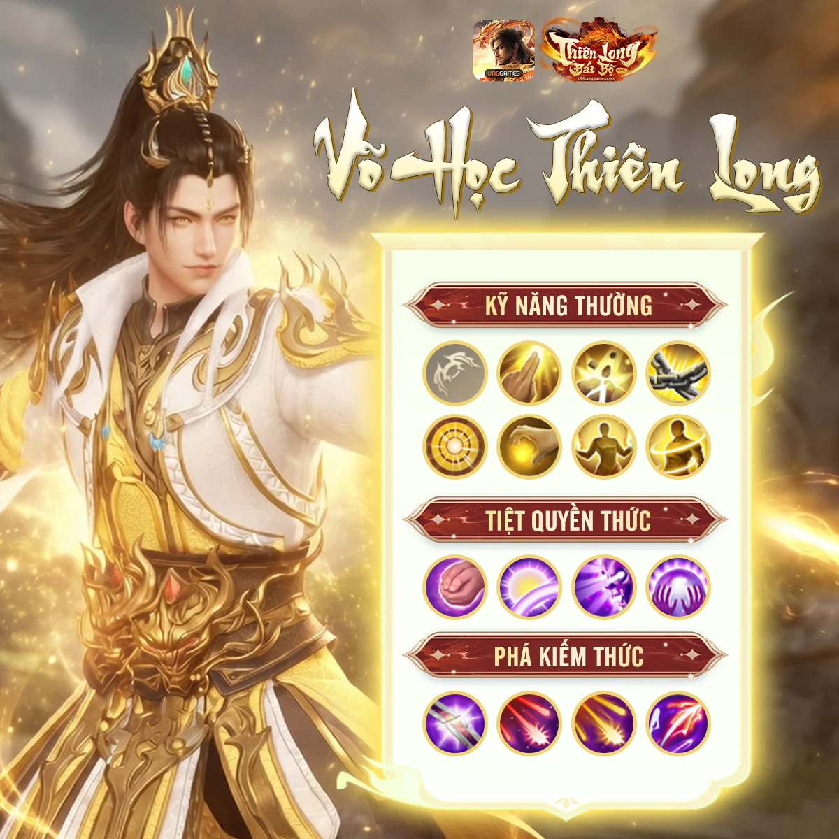 Chi tiết sức mạnh của phái Thiên Long trong Thiên Long Bát Bộ VNG