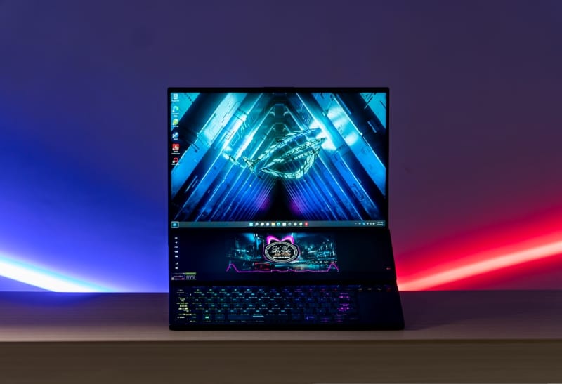 asus rog zephyrus duo hai man hinh oled 2