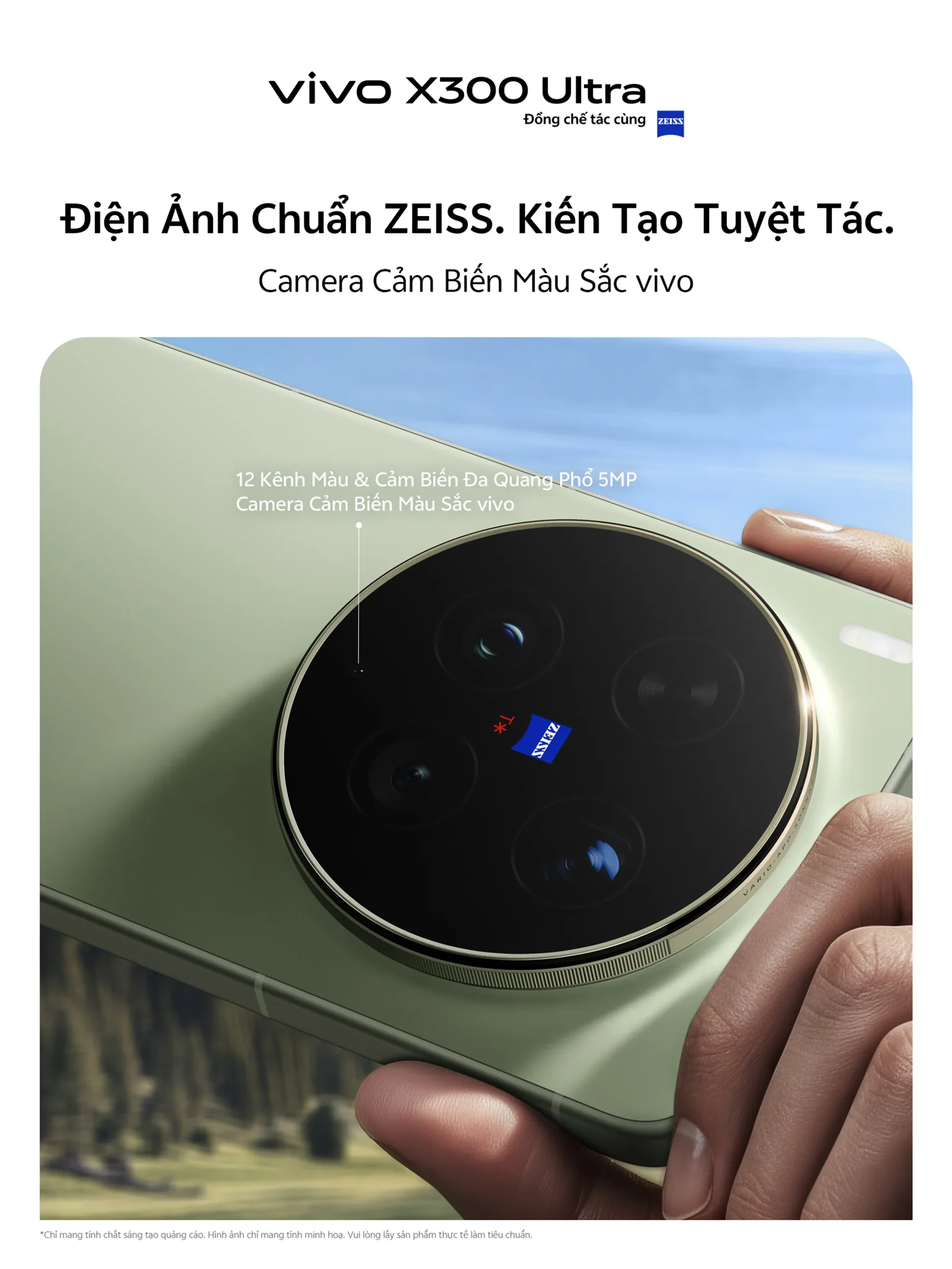 Camera cảm biến màu sắc trên vivo X300 Ultra