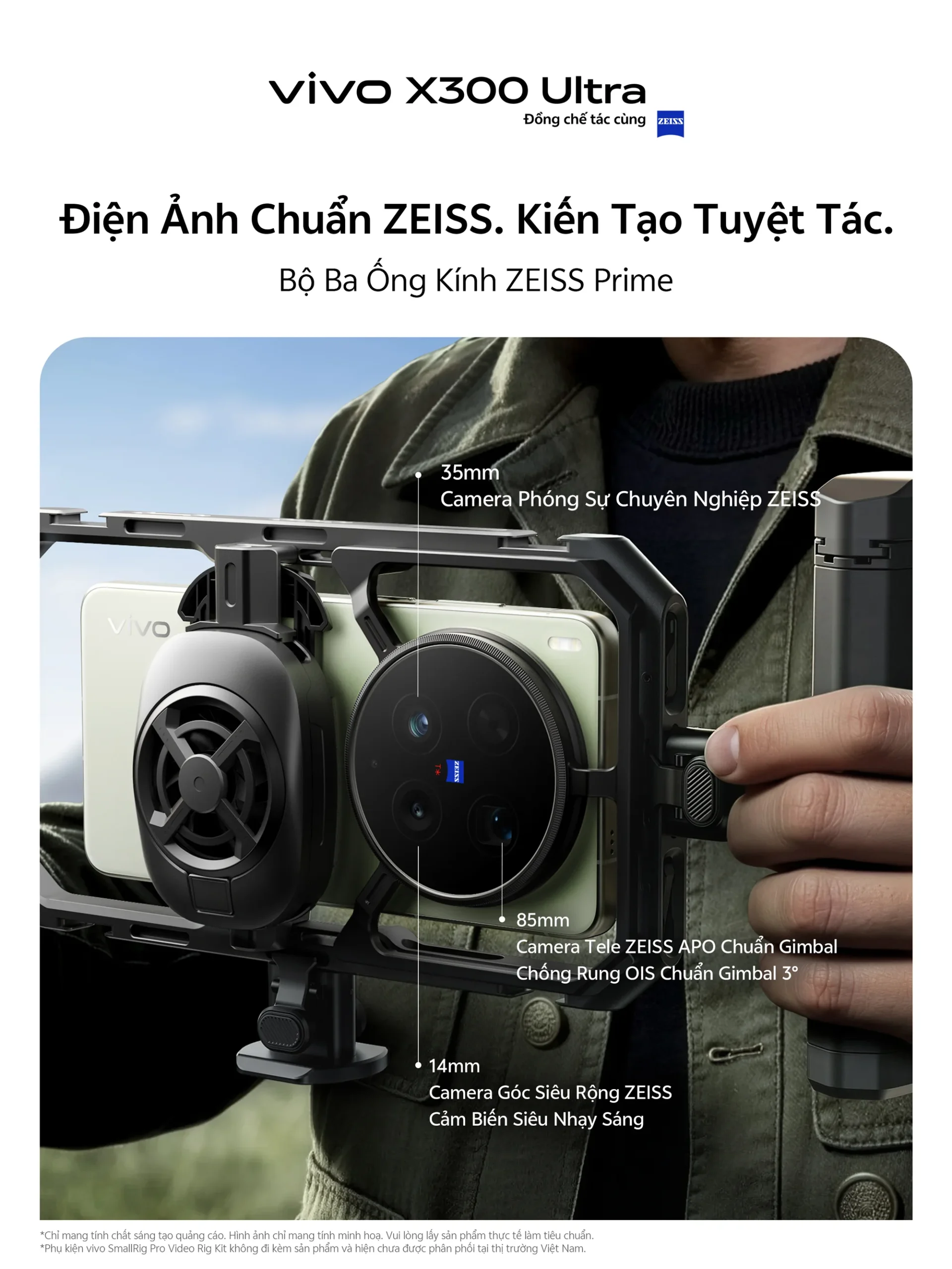 Hệ thống ống kính ZEISS trên vivo X300 Ultra