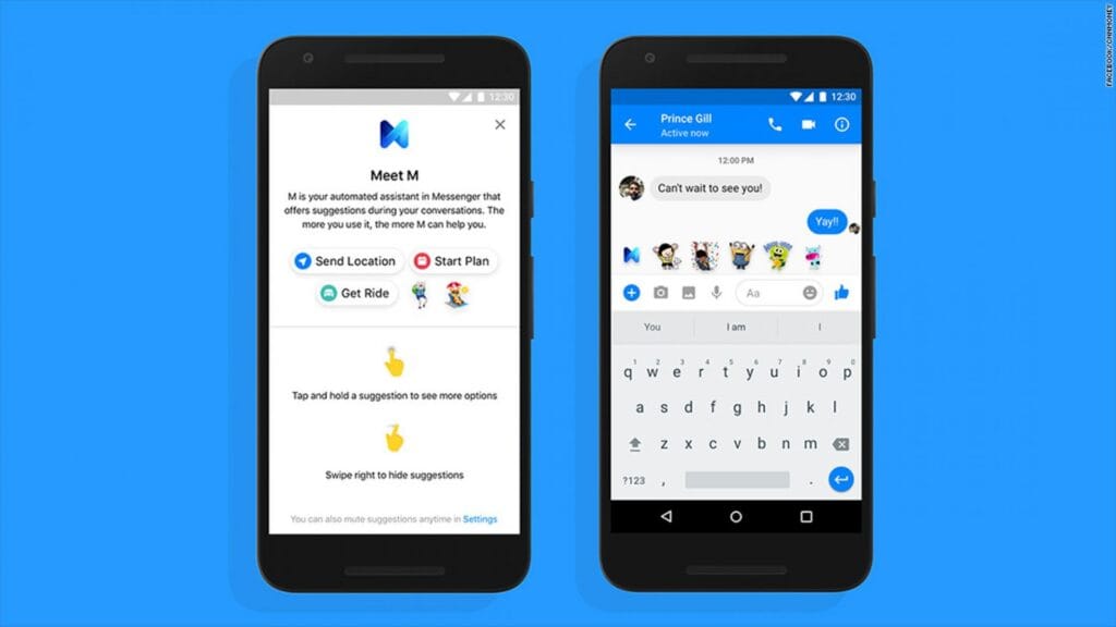 dung tro ly ao tren messenger de chot don 1